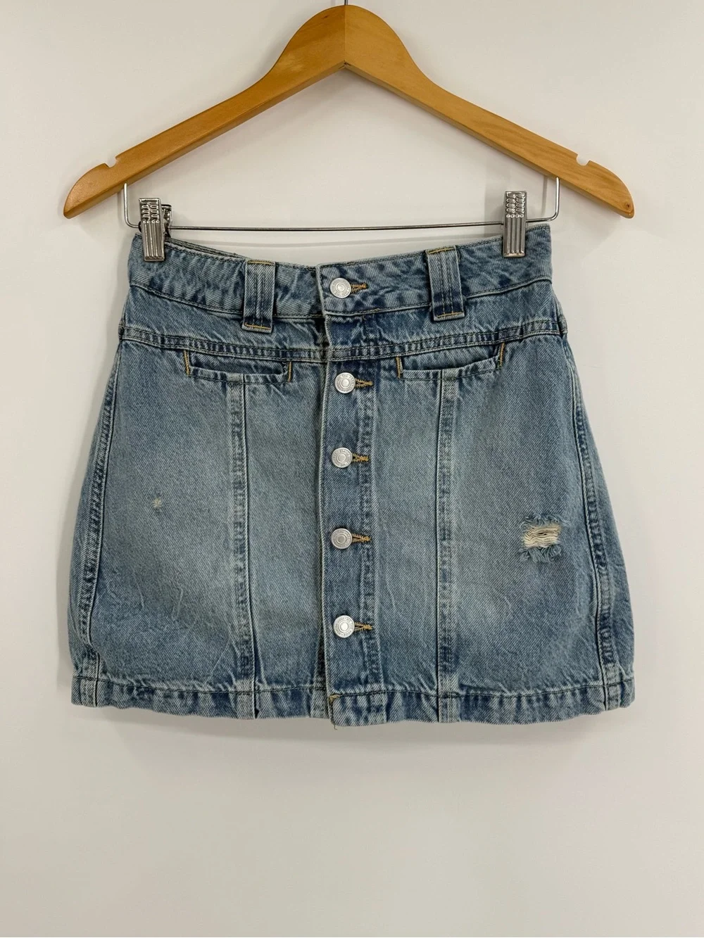 Free People x We The Free Midnight Sun Denim Skort | First Love | 26